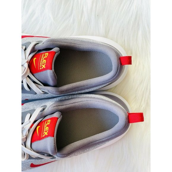 Nike Flex Experience Rn 8 Sneakers Red & Grey Mens 8 Womens 9.5 Running Shoes - Picture 9 of 12